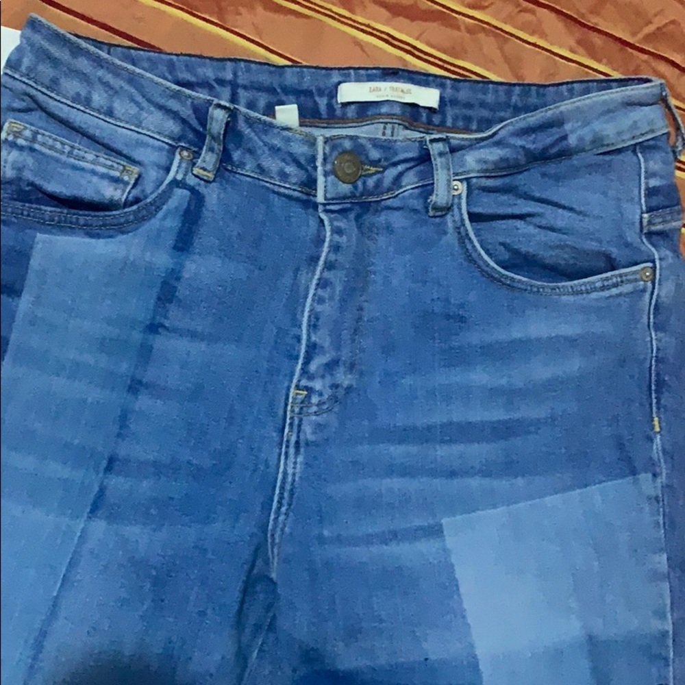 Zara Patchwork Jeans - image 2